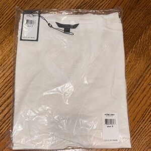 John Varvatos white V-Neck T-Shirt